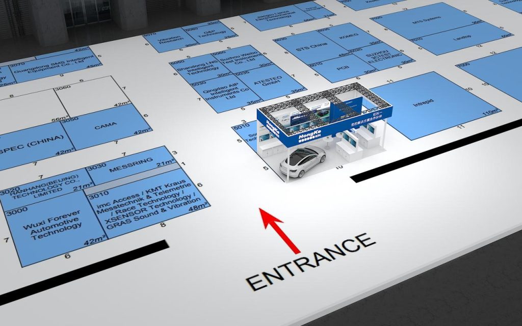 汽车测试展位置指引